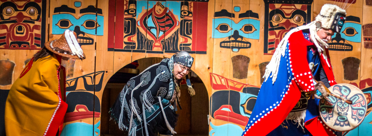 Tlingit dancers share their culture on a visit to Klukwan, Alaska