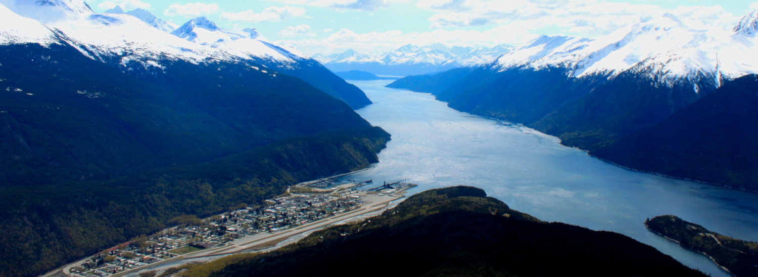 At the northernmost point of the Lynn Canal