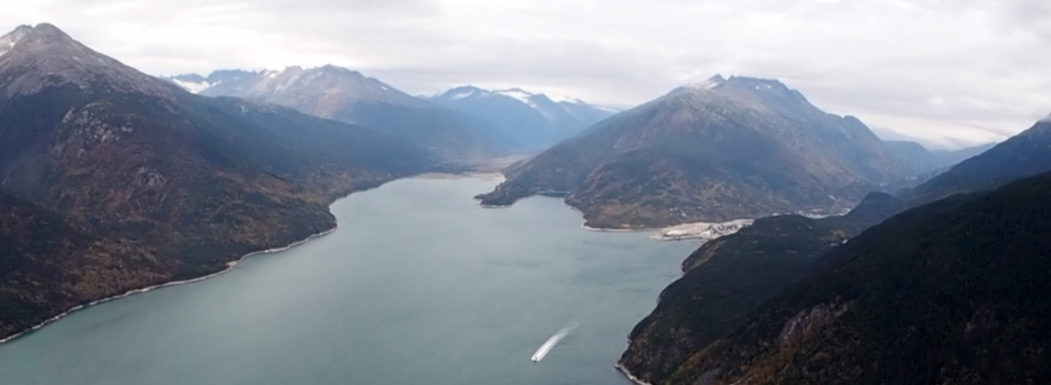 Fast ferry departing Skagway, heading for Haines