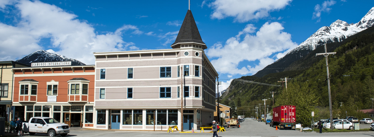 Historic downtown Skagway is home to the Klondike Gold Rush Historic Park
