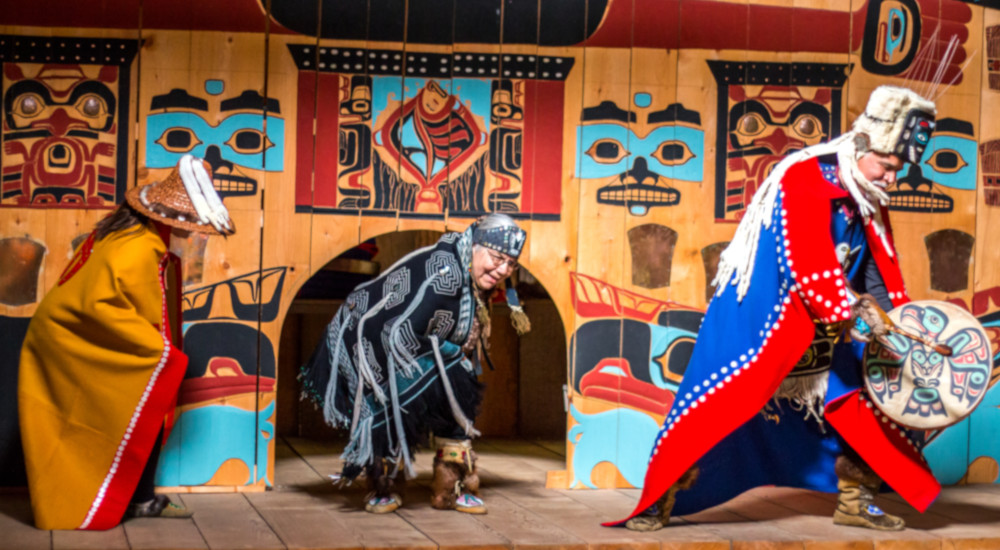 Native Tligit cultural experience in Klukwan, outside of Haines