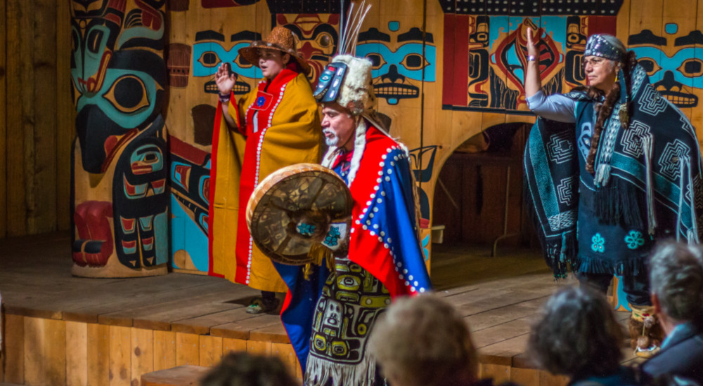 Native Tlingit storytelling and dance