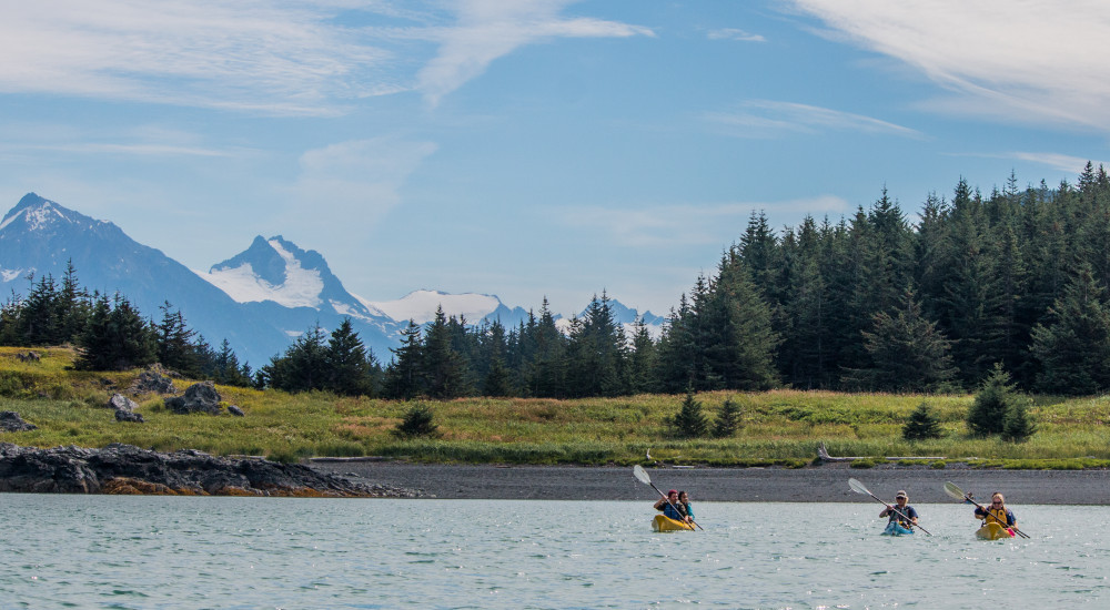 Kayaking outside of Haines, Alaska