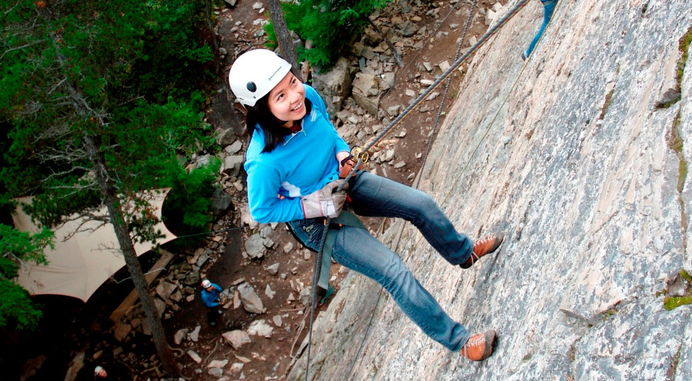 Rock climbing and rappelling in Skagway offers a fun excursion for everyone!